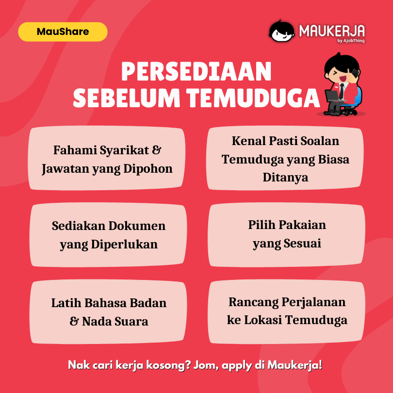 Persediaan Sebelum Temuduga